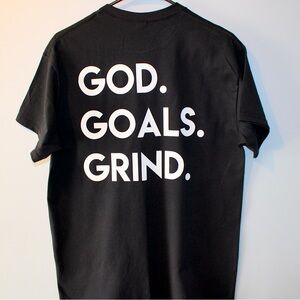God Goals Grind Adult Unisex Graphic T-Shirt